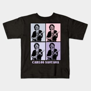 Santana 1977s Pop Art Kids T-Shirt